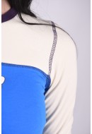 Bluza Dama Jjxx Jxlouise Str French Blue Detail Purple Velvet Stitching And Neck